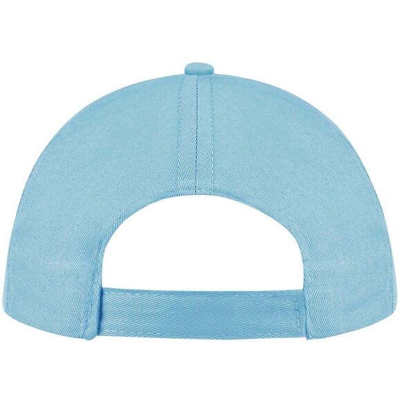 SOLS Unisex Buzz 5 Panel Baseball Cap / Atoll Blue - Picture 3 of 5